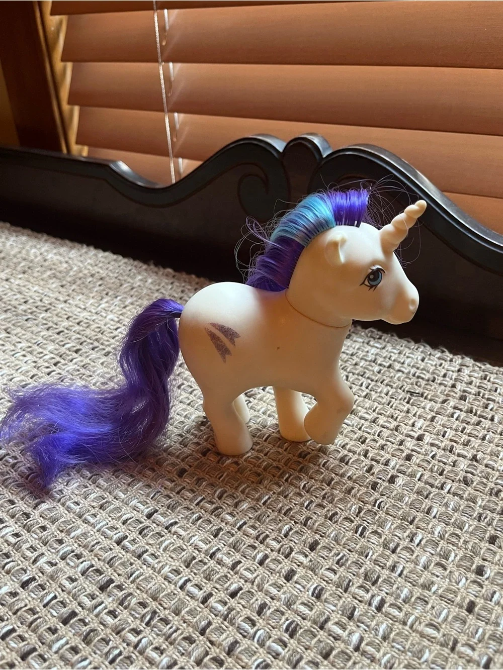 Vintage My Little Pony So Soft Best Wishes Glory Birthflower Sunlight Rainbow